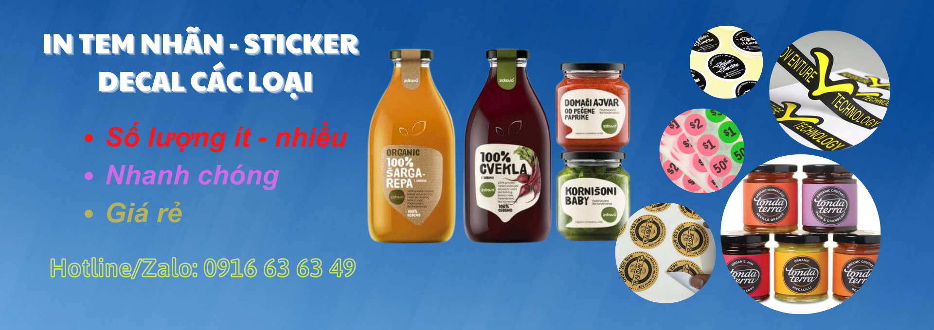 in nhãn decal các loại